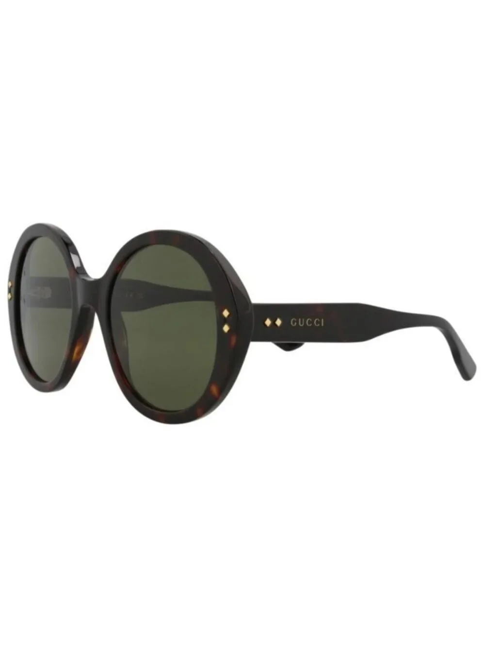 New Gucci Womens Round/Oval Havana Havana Green Fashion Designer Sunglasses